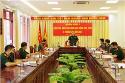 Chính ủy Quân khu kiểm tra hoạt động công tác Đảng, công tác chính trị tại Bộ CHQS tỉnh Lạng Sơn